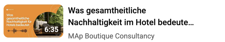 Nachhaltiges und zukunftsorientiertes Hotelkonzept
