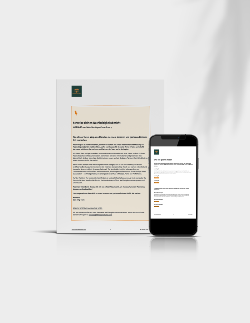 Hotel-Nachhaltigkeitsbericht