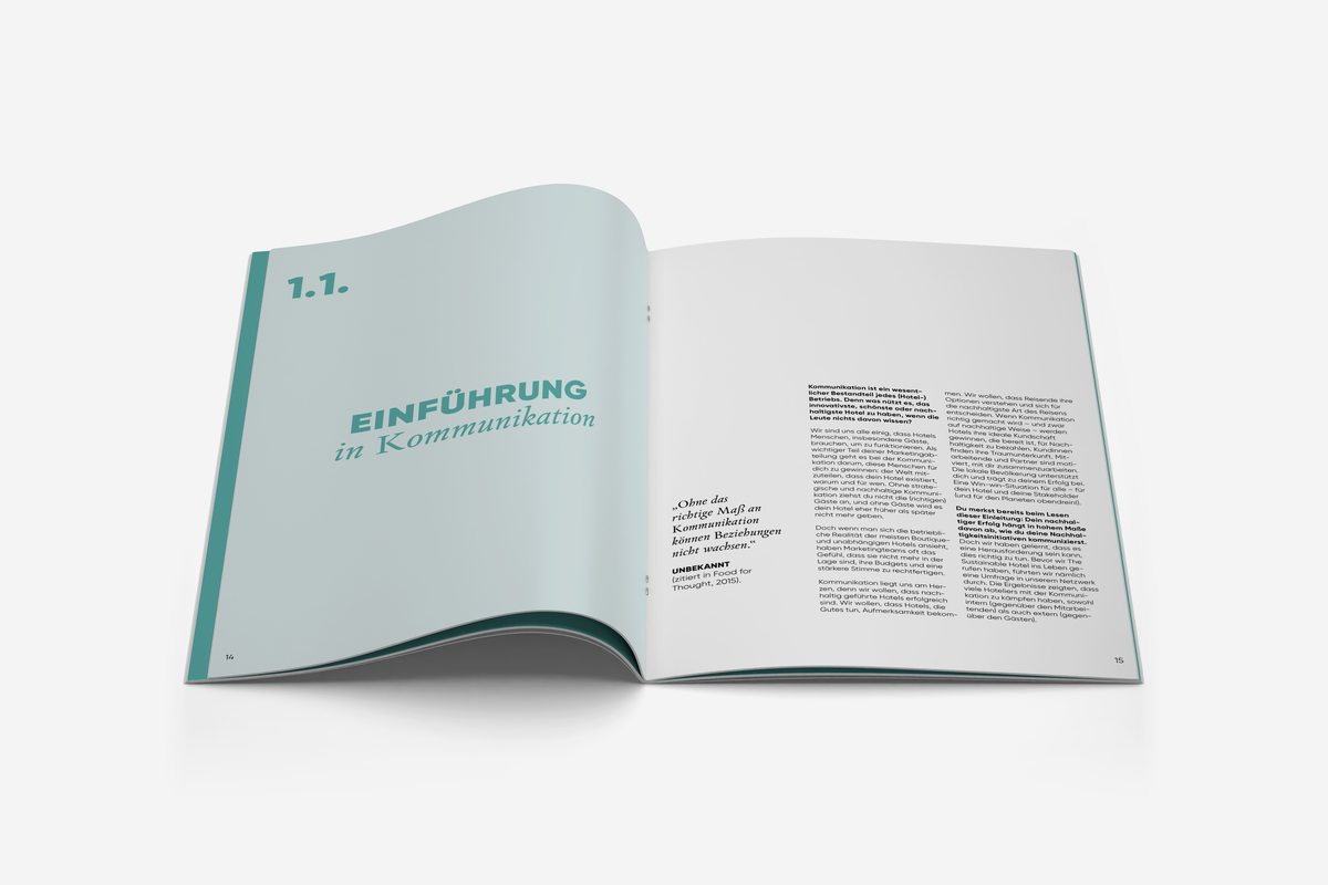 Einleitung zur Kommunikation im Handbuch The Sustainable Hotel: Communication