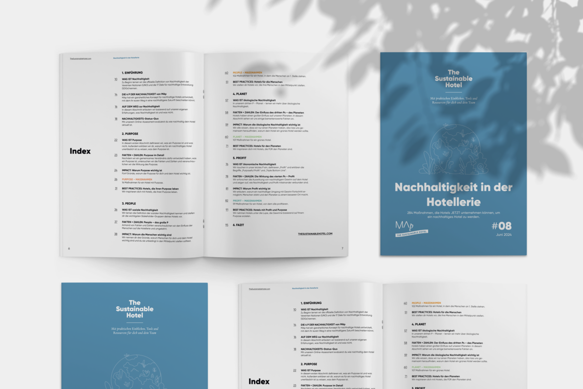 MAp Boutique Consultancy, Zürich – Nachhaltigkeit in der Hotellerie – 284 Maßnahmen, um Zeit, Ressourcen und Geld zu sparen