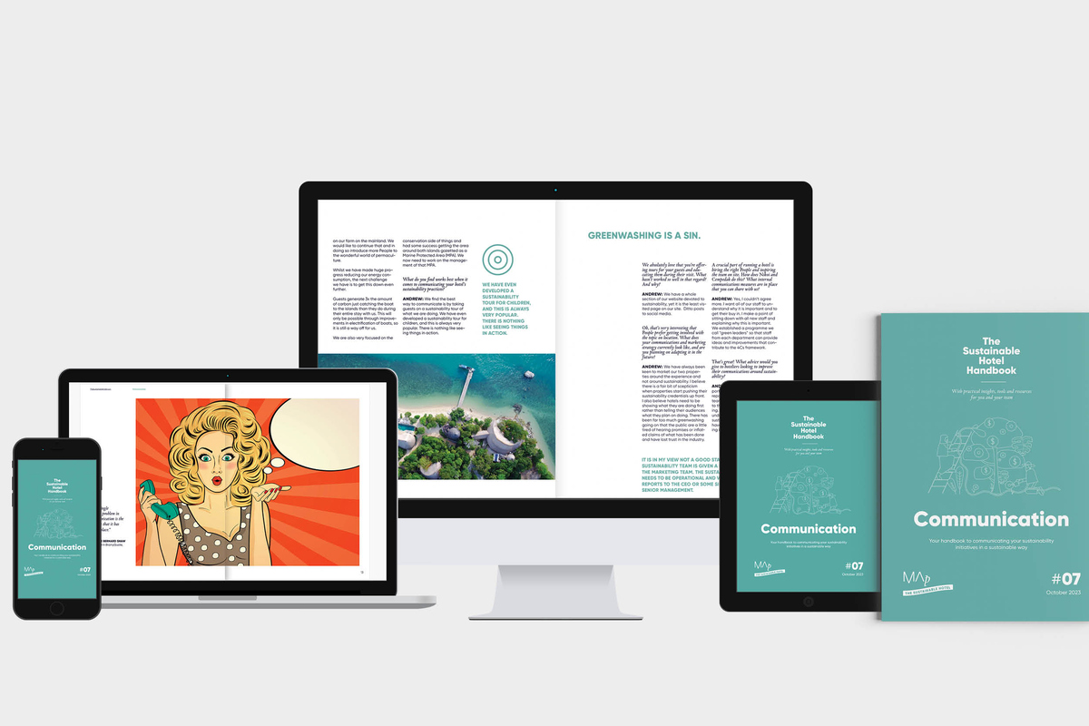 Master your Sustainability Communication. MAp Boutique Consultancy - The Sustainable Hotel - Sustainability communication