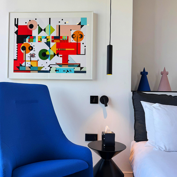 Boutique hotel room with design furniture — boutique and bespoke hotel consulting by MAp